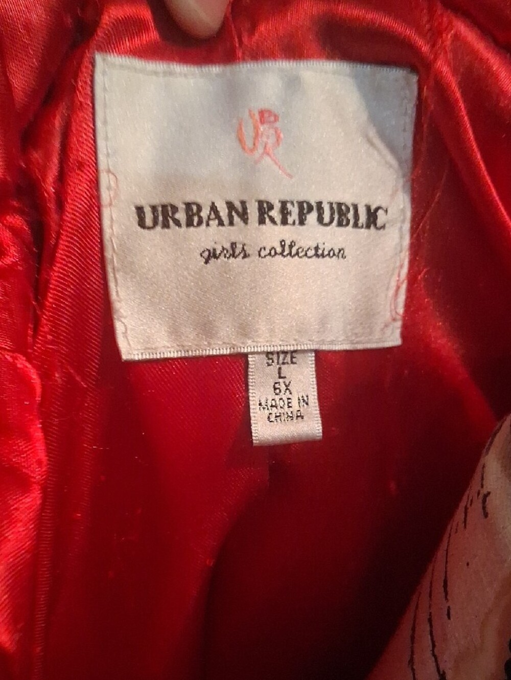 Urban Republic Girls' Leopard Print Faux Fur Jacket with Red Lining Size 6X - Picture 9 of 12